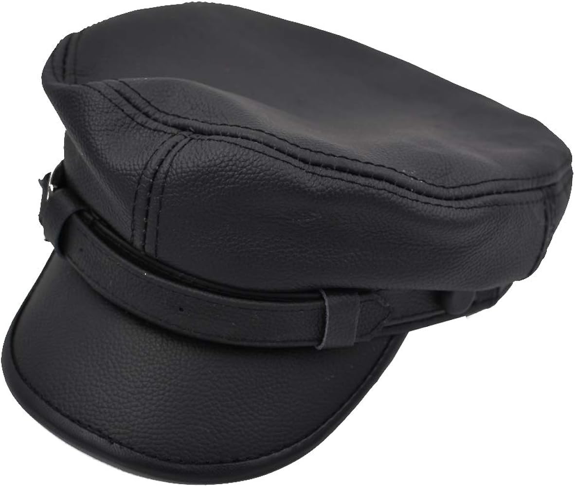 NKINT vegan leather sailor hat